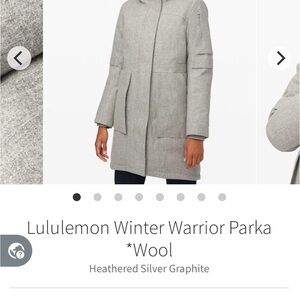 lululemon athletica Gray Winter Parka